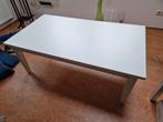 Witte rechthoekige tafel, Ophalen, Kunststof, Gebruikt, 100 tot 150 cm
