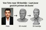 Van foto naar 3Dbeeldje, Laat jouw gezicht printen als buste, Verzenden