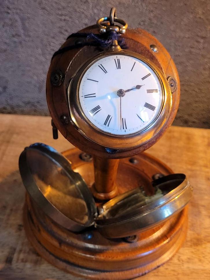 Antieke gouden spillegang zakhorloge. Goed werkend, Antiek en Kunst, Antiek | Klokken, Ophalen of Verzenden