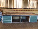 Gratis hele oude werkbank van een bakkerij, Doe-het-zelf en Verbouw, Werkbanken, Ophalen, Gebruikt, 170 cm of meer