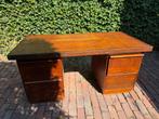 Vintage klassiek bureau eikenhout 80x160, Huis en Inrichting, Bureaus, Ophalen, Zo goed als nieuw