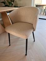 Eetkamerstoel Eleonora Santos boucle beige 4 stuks, Huis en Inrichting, Stoelen, Ophalen, Zo goed als nieuw, Overige kleuren