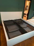 Malm bedombouw inclusief lattenbodem 180cm, Huis en Inrichting, Ophalen, Verstelbaar, Wit, Tweepersoons