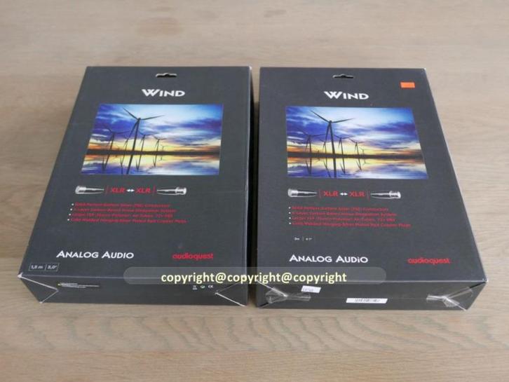 AudioQuest Wind 1.5 / 2.0 Mtr XLR., Audio, Tv en Foto, Audiokabels en Televisiekabels, Gebruikt, Interlink-kabel, Minder dan 2 meter