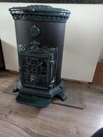 Prachtige Godin Hout / Kolen kachel incl. Haardscherm, Huis en Inrichting, Kachels, Ophalen, Houtkachel, Zo goed als nieuw, Vrijstaand