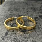 14 karaat gouden oorbellen versace model, Ophalen of Verzenden, Nieuw, Goud