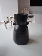 Zwart keramieken vaasje - Madam Stoltz, Zwart, Aardewerk of Porselein, Ophalen of Verzenden, Zo goed als nieuw