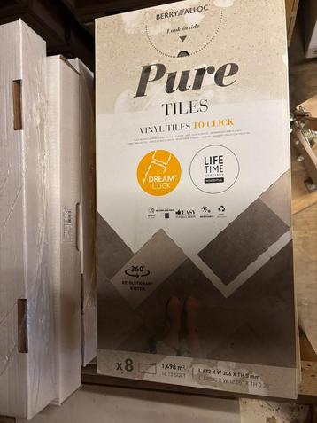 Pure Vinyl Tiles – L 612 x B 306 x D 5 mm – nieuw beschikbaar voor biedingen