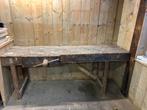 Oude houten werkbank, Ophalen of Verzenden, Gebruikt, 170 cm of meer