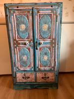 Indiase Ibiza style kast 2 deurs, 2 lades, Ophalen