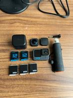 GoPro HERO12 Black + Max Lens Mod 2.0 + 5 Batteries, Ophalen of Verzenden, Zo goed als nieuw, Compact, Geen optische zoom
