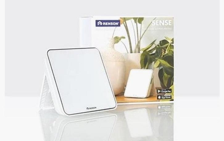 Renson Sense CO2 Luchtkwaliteit Meter - Indoor CO2 Monitor, Huis en Inrichting, Woonaccessoires | Spiegels, Nieuw, Minder dan 50 cm