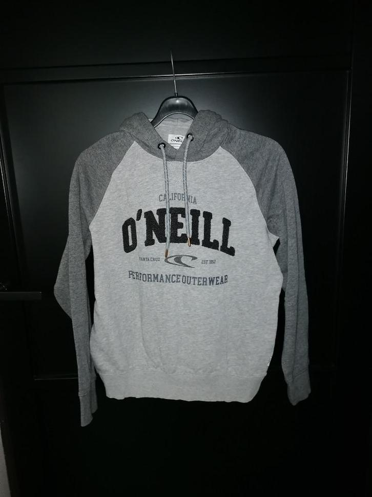 O'Neill hoodie – Maat XS – Bijna nieuw, Kleding | Heren, Truien en Vesten, Zo goed als nieuw, Maat 46 (S) of kleiner, Grijs, Ophalen of Verzenden