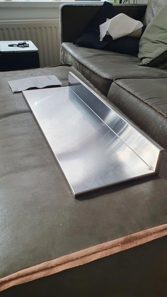 Vintage 90s IKEA rvs design wandplank Limhamn, Huis en Inrichting, Woonaccessoires | Wandplanken en Boekenplanken, Zo goed als nieuw