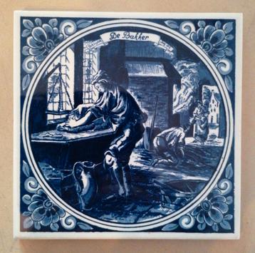 Wandtegel Delft Blauw:
De Bakker - Handpainted beschikbaar voor biedingen