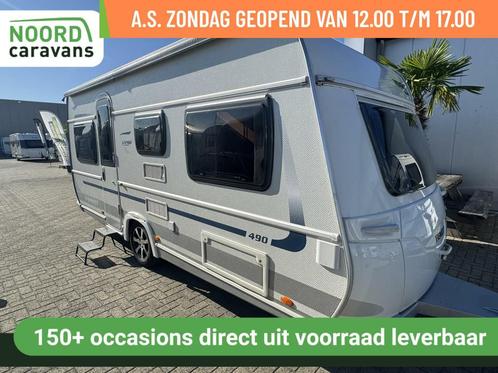 Fendt Saphir 490 ZAKLUIFEL + VOORTENT + VASTBED + RONDZIT, Caravans en Kamperen, Caravans, Bedrijf, 1000 - 1250 kg, Fendt, 6 tot 7 meter