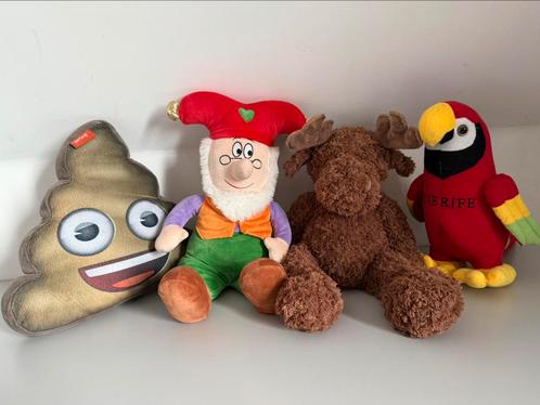 ALS NIEUW leuke set knuffels Kabouter Plop, Emoji drol, Kinderen en Baby's, Speelgoed | Knuffels en Pluche, Zo goed als nieuw