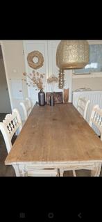 Brocante tafel, Huis en Inrichting, Complete eetkamers, Ophalen of Verzenden, Zo goed als nieuw, 4 tot 6 stoelen