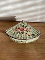 Vintage Faïencerie de Jemappes ‘Robbia’ schaal met deksel, Ophalen of Verzenden