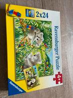 Ravensburger puzzel 2x 24 stukjes, Ophalen of Verzenden, Zo goed als nieuw