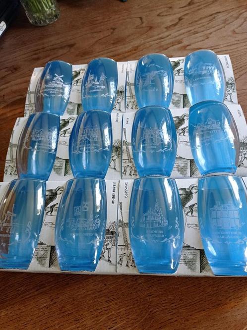 Elfstedentocht glazen.  Setje, Huis en Inrichting, Keuken | Servies, Nieuw, Glas of Glazen, Overige stijlen, Glas, Ophalen of Verzenden
