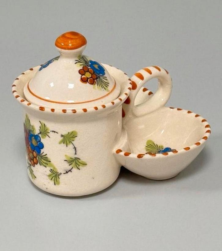 Zeldzame antieke vintage jam- of honingpot keramiek pot, Antiek en Kunst, Antiek | Servies los, Ophalen of Verzenden