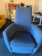 Blauwe fauteuil, Ophalen, Gebruikt, 75 tot 100 cm, 50 tot 75 cm