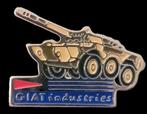 Giat Industries tank pin- emaille, Verzamelen, Ophalen of Verzenden, Nieuw, Transport, Speldje of Pin
