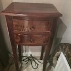 Kersenhouten kastje met twee lades, Huis en Inrichting, Gebruikt, Minder dan 45 cm, Hout, 55 tot 70 cm