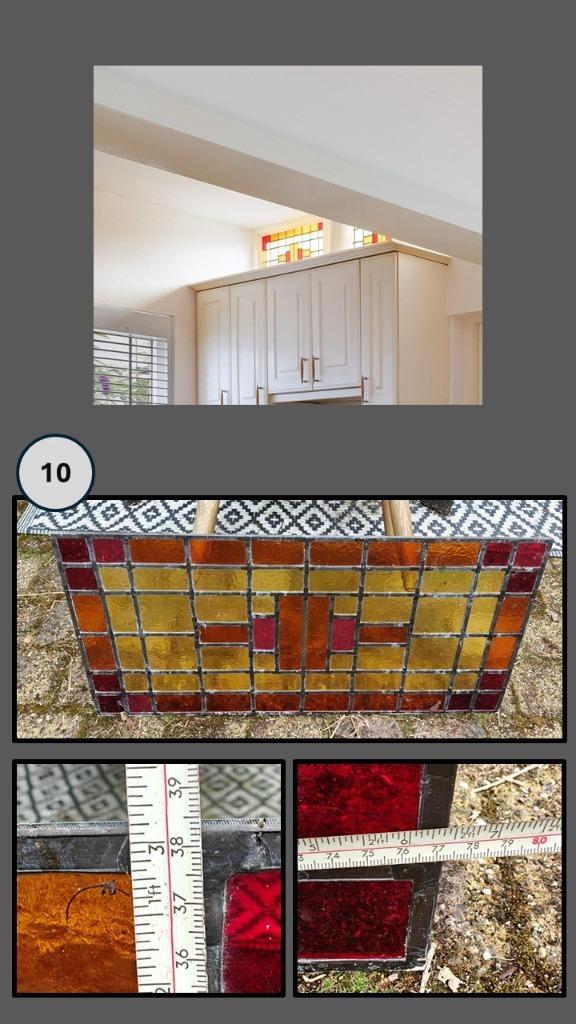 glas in lood, Doe-het-zelf en Verbouw, Glas en Ramen, Zo goed als nieuw, Overige typen, Minder dan 80 cm, Minder dan 80 cm, Glas in lood