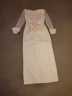 Elegante zijden trouwjurk Ladybird mt 40, Onbekend, Ophalen of Verzenden, Gedragen, Wit