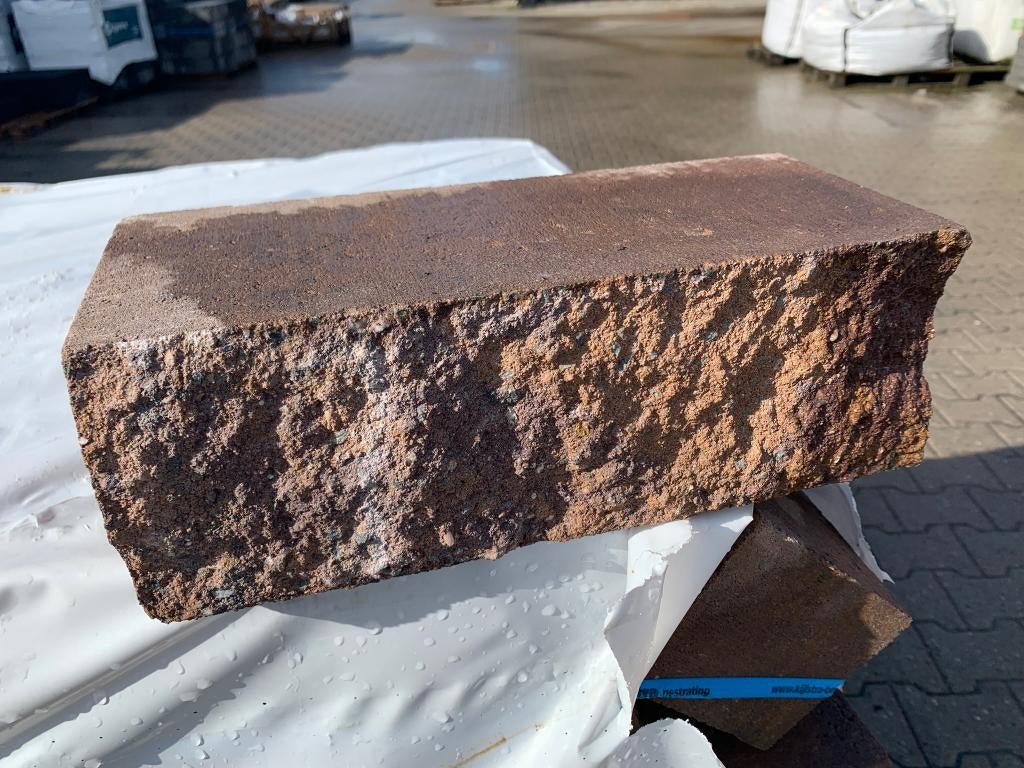 Stapelblok Splitrock 32x13x11 Rood/Oranje - J&W 72, Ophalen, Blok, Nieuw, Nvt