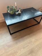 Marmeren Salontafel zwart, Gebruikt, 100 tot 150 cm, Metaal, Minder dan 50 cm