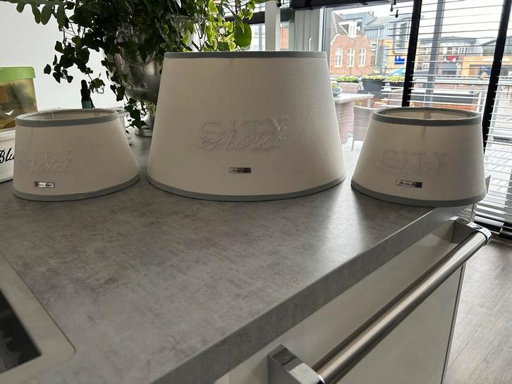 Riviera Maison Lampenkappen - 1 Groot, 2 Klein, Huis en Inrichting, Lampen | Lampenkappen, Zo goed als nieuw, Minder dan 25 cm