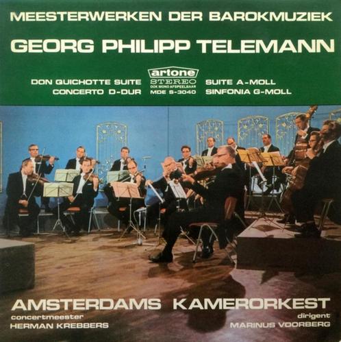 LP - Telemann - Amsterdams Kamerorkest, Cd's en Dvd's, Vinyl | Klassiek, Zo goed als nieuw, Opera of Operette, 12 inch, Ophalen of Verzenden