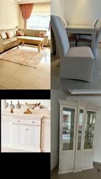 Complete Beige/Crème Meubelset: Eettafel, Stoelen, Kast, Huis en Inrichting, Ophalen