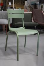 Hippe aluminium tuinstoelen pastelgroen terrasstoel terras