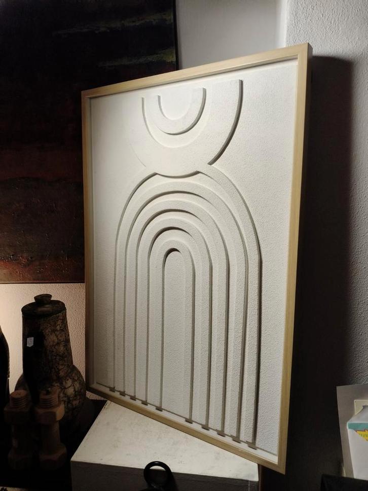 Modernistisch Reliëf Kunstwerk, Huis en Inrichting, Woonaccessoires | Wanddecoraties, Ophalen of Verzenden