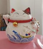 Porseleinen Happy Boeddha geluks-kat,poes,Buddha-cat......, Ophalen of Verzenden, Nieuw