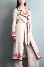 Vintage crochet Anthropologie boho vest, Verzenden, Wit, Zo goed als nieuw, Maat 36 (S)