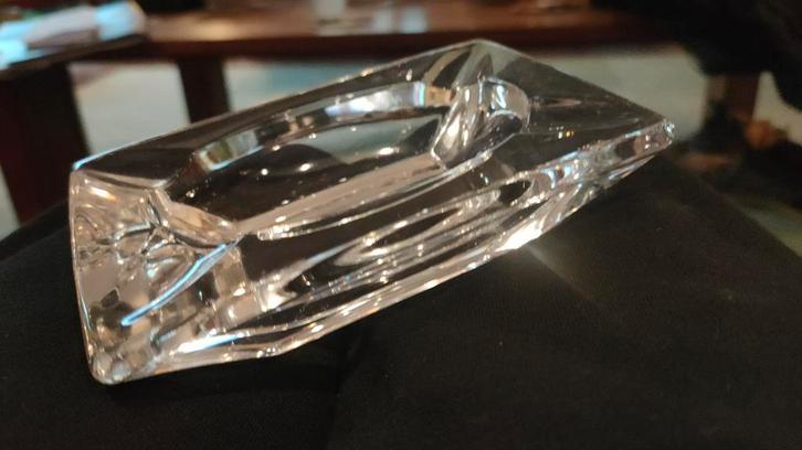 Vintage Kristallen Asbak - 12x8x3cm, Antiek en Kunst, Antiek | Glas en Kristal, Ophalen of Verzenden