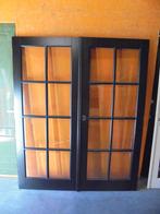 Openslaande binnendeuren met glas, 166 x 201,5 (nr. BV160A), Ophalen, 120 cm of meer, Binnendeur, Zo goed als nieuw