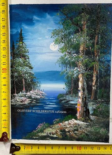 SCHILDERIJTJE 14x19cm beschikbaar voor biedingen