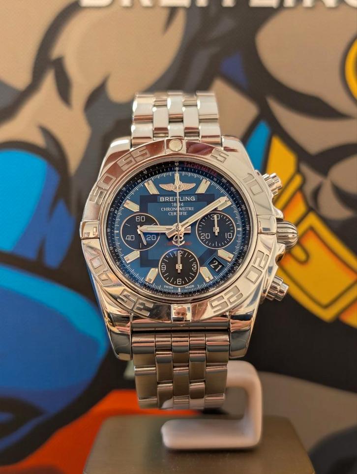 Breitling Chronomat B01 41mm full service 2025, Sieraden, Tassen en Uiterlijk, Horloges | Heren, Zo goed als nieuw, Breitling