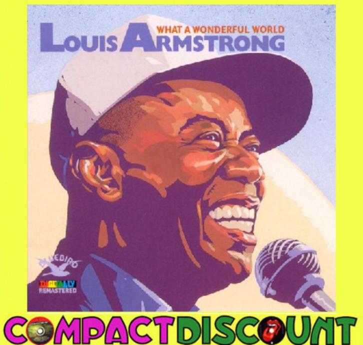 CD Louis Armstrong - What a Wonderful World / NIEUW Remaster, Cd's en Dvd's, Cd's | Jazz en Blues, Zo goed als nieuw, Jazz, 1960 tot 1980
