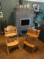 2 Stokke Tripp Trapp Meegroeistoelen - Stabiel, Ophalen of Verzenden, Gebruikt, Meegroeistoel, Gordel(s)