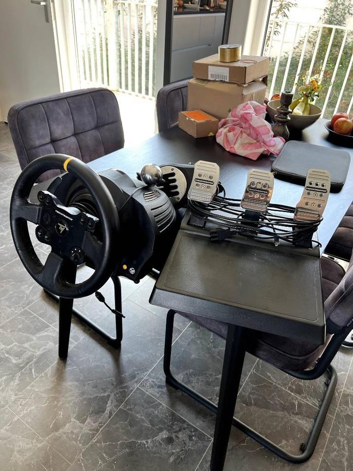 Thrustmaster TX Racing Wheel Leather Edition Xbox/PC, Spelcomputers en Games, Spelcomputers | Xbox | Accessoires, Gebruikt, Xbox Original