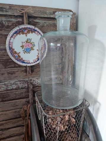 Hele grote XXL antiek brocante apothekerfles apothekerspot  beschikbaar voor biedingen
