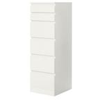Ikea witte ladekast Malm met 6 lades, Huis en Inrichting, Kasten | Ladekasten, Ophalen, Nieuw, Modern