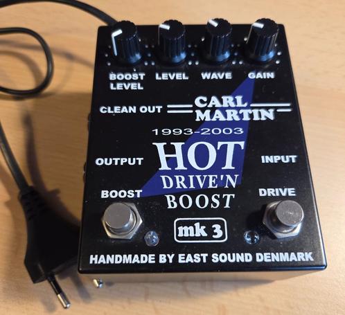 Carl Martin Hot Drive'N Boost MK3 overdrive, Muziek en Instrumenten, Effecten, Zo goed als nieuw, Distortion, Overdrive of Fuzz